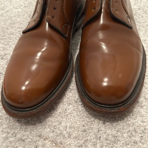 CHURCH’s “Shannon 2 Wr” Calfskin Derby Lace-Ups in Sandalwood Oxford Shoes 7.5 F - Picture 9 of 16